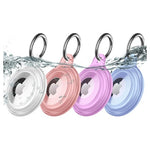 4-Pack Waterproof AirTag Keychain Holder Cases
