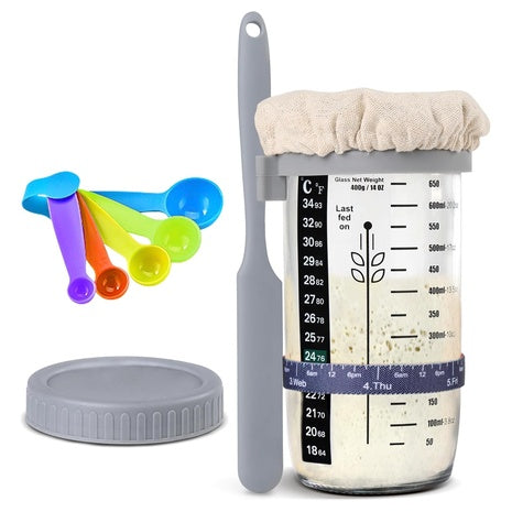 Sourdough Starter Kit with 24 Oz Jar
