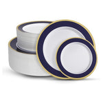 100 Heavy Duty Disposable Dinner & Dessert Plates (9 Colors)
