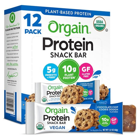 12 Orgain Organic Vegan Protein Bars