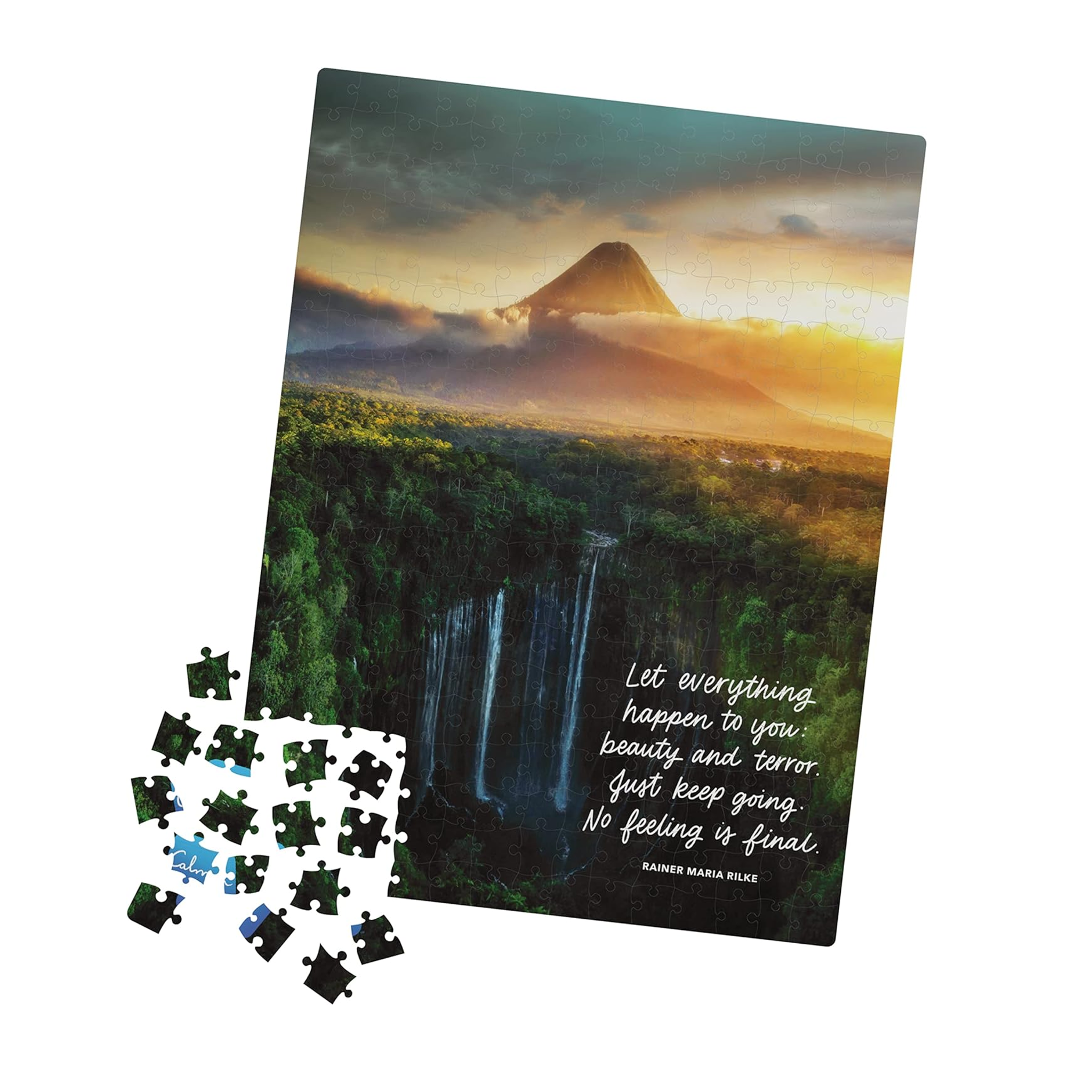 300-Piece Waterfall Mountain Jigsaw Puzzle