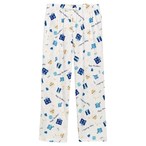 Women’s Hanukkah Mid-Rise Flannel Pajama Pants