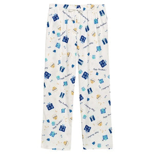 Women’s Hanukkah Mid-Rise Flannel Pajama Pants