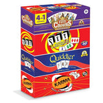 Five Crowns, SET, Quiddler & Karma Card Game Bundle