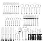 Pfaltzgraff 53-Piece Sapphire Bay Stainless Steel Flatware Set