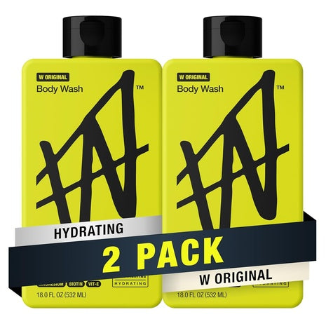 2-Pack W by Jake Paul Men’s Exfoliating Body Wash (18 Oz)