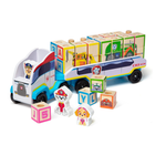 Melissa & Doug Paw Patrol Wooden Alphabet Block Truck with Play Figures and Colorful Art