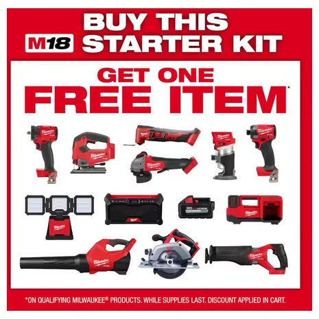 Milwaukee M18 Starter Kit + Free Tool