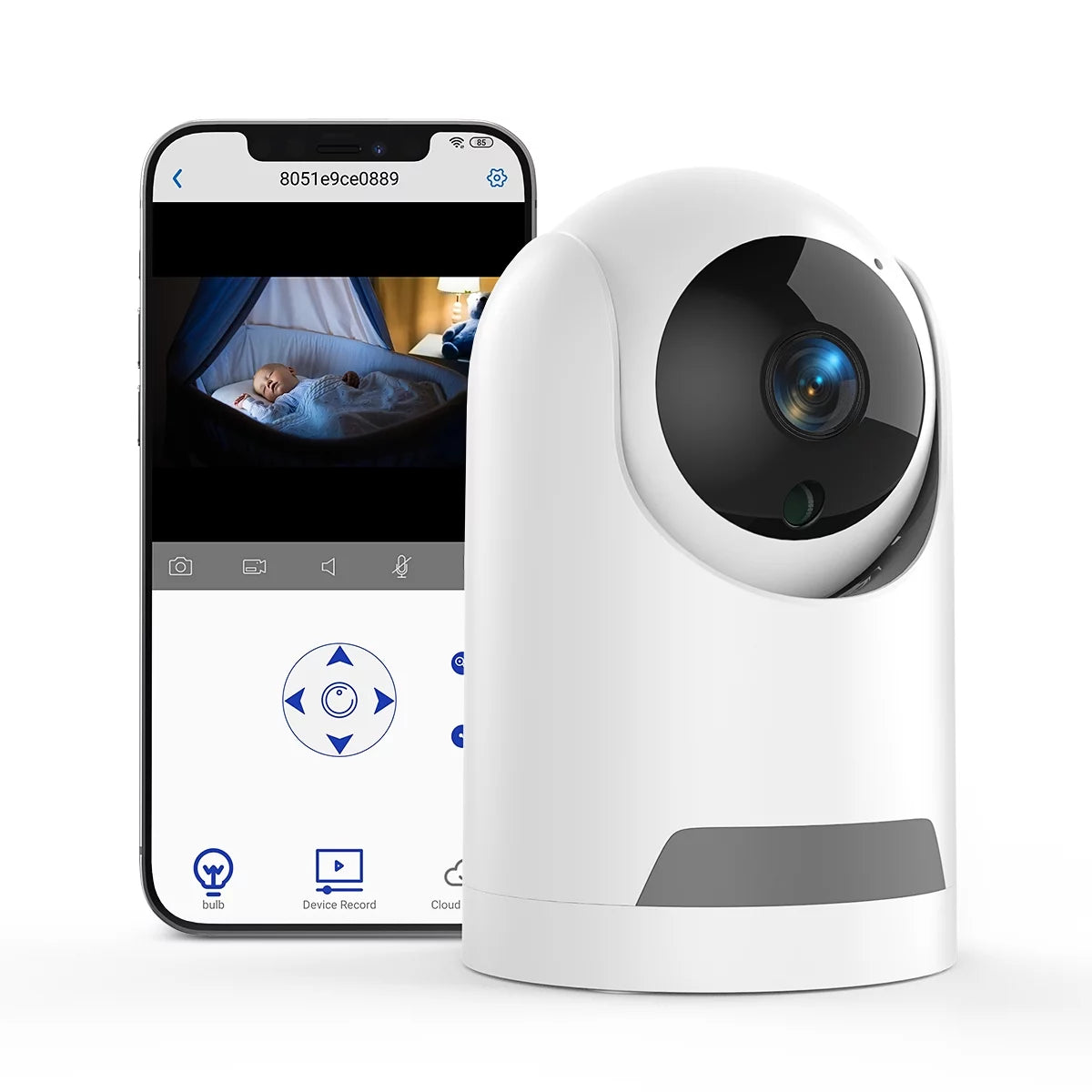 Baby Monitor With Camera, Audio, Motion Tracking, Night Vision & Safety Alerts