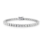 Cate & Chloe Kaylee 18k White Gold Plated Silver Tennis Bracelet with CZ Crystals