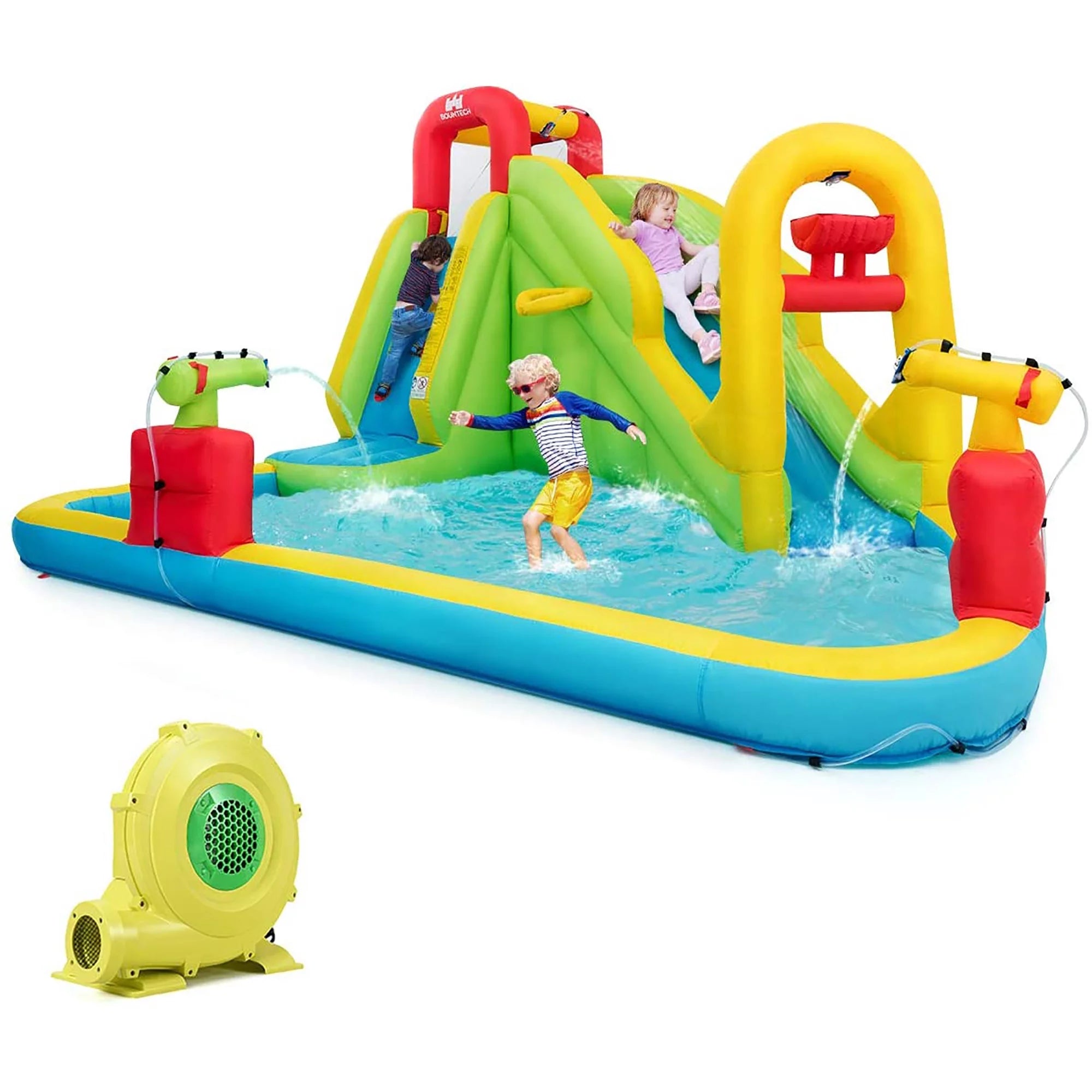 Inflatable Water Slide Kids Splash Pool Bounce House