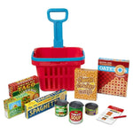 11 Piece Melissa & Doug Fill and Roll Grocery Basket Play Set