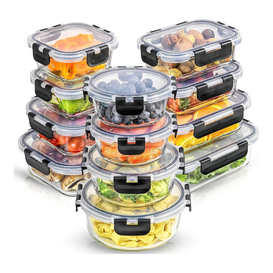 Set Of 24 Airtight Food Storage Containers