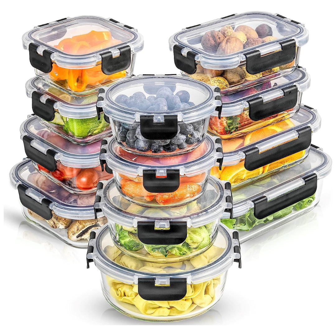 24 Piece Food Storage Containers