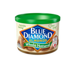 2 Canisters Of Blue Diamond Raw Whole Natural Almonds