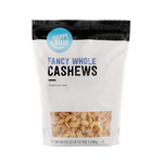 Happy Belly (Amazon Brand) Fancy Whole Cashews, Roasted & Sea Salted, 2.75 Pound