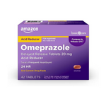 42-Ct Amazon Basic Care 20mg Omeprazole Delayed Release Tablets