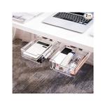 2-Pack Large Self-Adhesive Under Desk Drawer Organizer