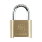 Brinks Solid Brass 50mm Resettable Combination Padlock w/ 1" Shackle