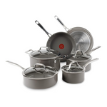 Juego de utensilios de cocina antiadherentes de 10 piezas T-fal Ceramic Excellence Reserve
