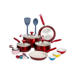 Juego de utensilios de cocina de aluminio antiadherentes de 23 piezas Tasty Clean Ceramic