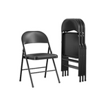 Pack of 4 Cosco Vinyl Folding Chairs