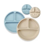 2 Pack Toddler Plates Silicone Suction Plates