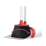Broom and Dustpan Set with Upgraded 52-Inch Long Handle