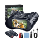 4K Night Vision Goggles with 3.2” Large Screen, 8X Digital Zoom & 32GB Card