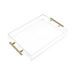 Clear Acrylic Serving Tray, 12"x16"