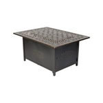 Fire Sense Dynasty Art Deco Aluminum Convertible Gas Fire Pit Table