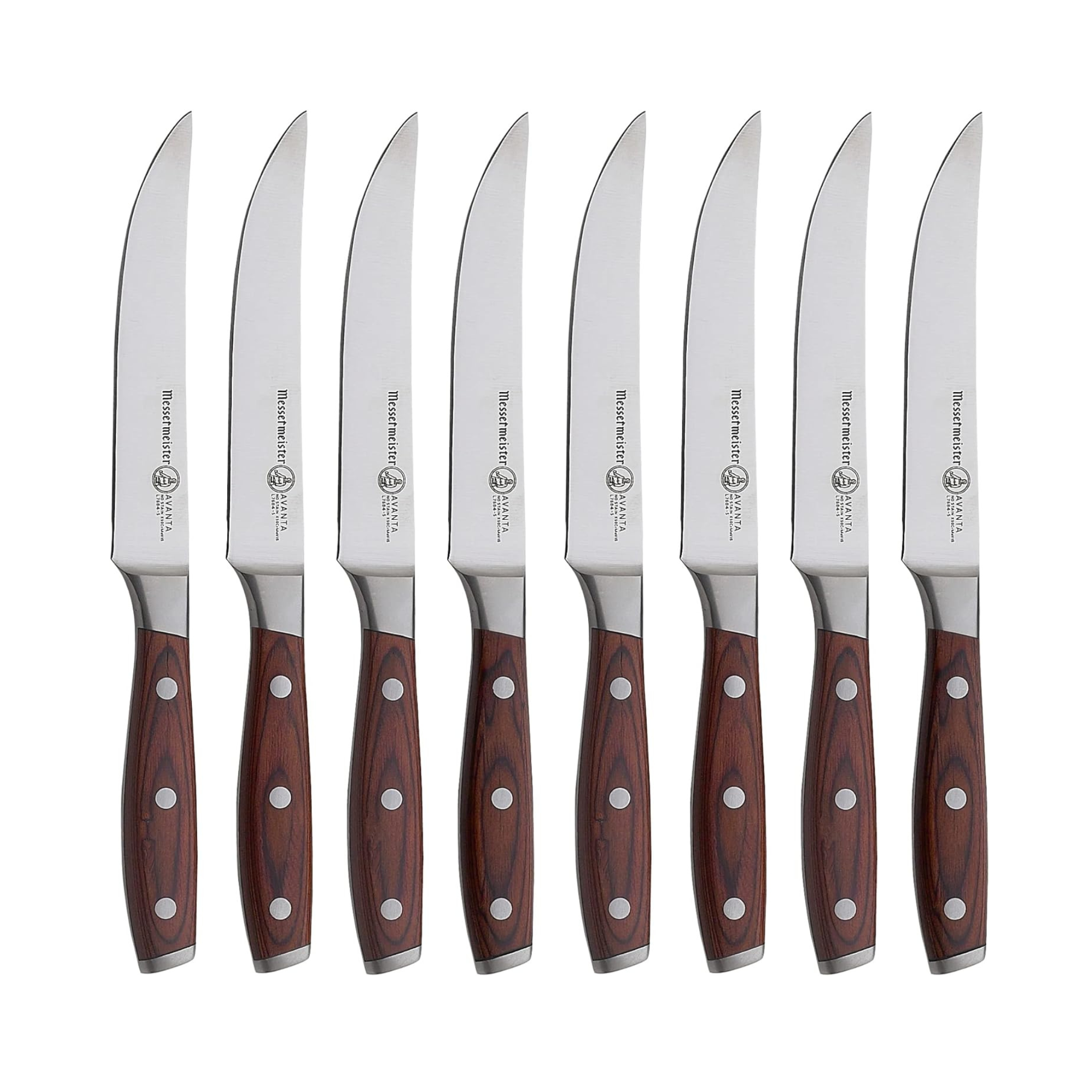 Set of 8 Messermeister Avanta 5" Fine Edge Steak Knife Set