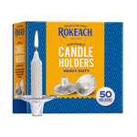 Rokeach Heavy Duty Disposable Candle Holders, 50 Count