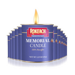 Rokeach Yartzheit Memorial Candle, 12 Pack