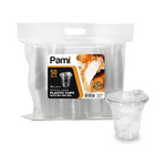 Pami 12 oz. Plastic Cups w/ Sip Lids, Pack Of 50