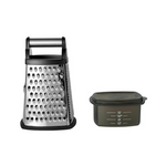 KitchenAid Gourmet Stainless Steel Box Grater With Storage Container