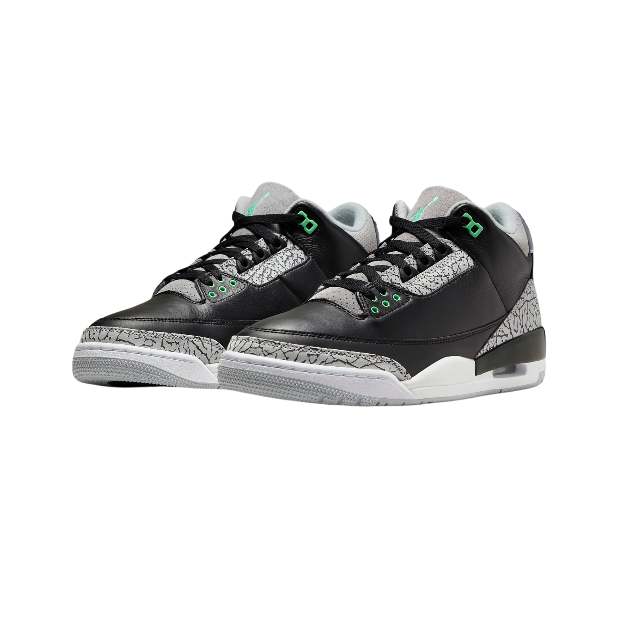 Nike Men's Air Jordan 3 Retro Green Glow Shoes