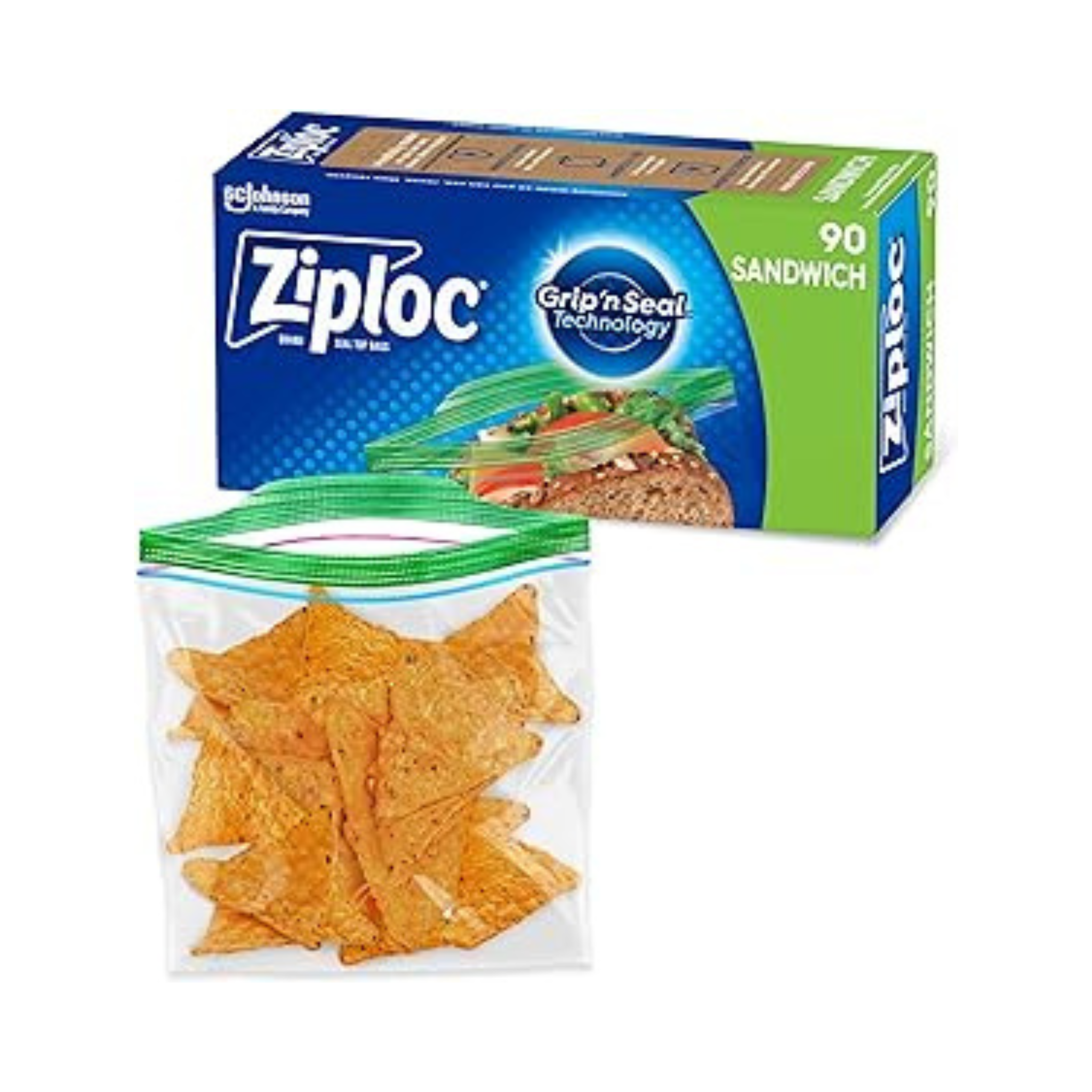 Ziploc Sandwich Bags, 90 Count