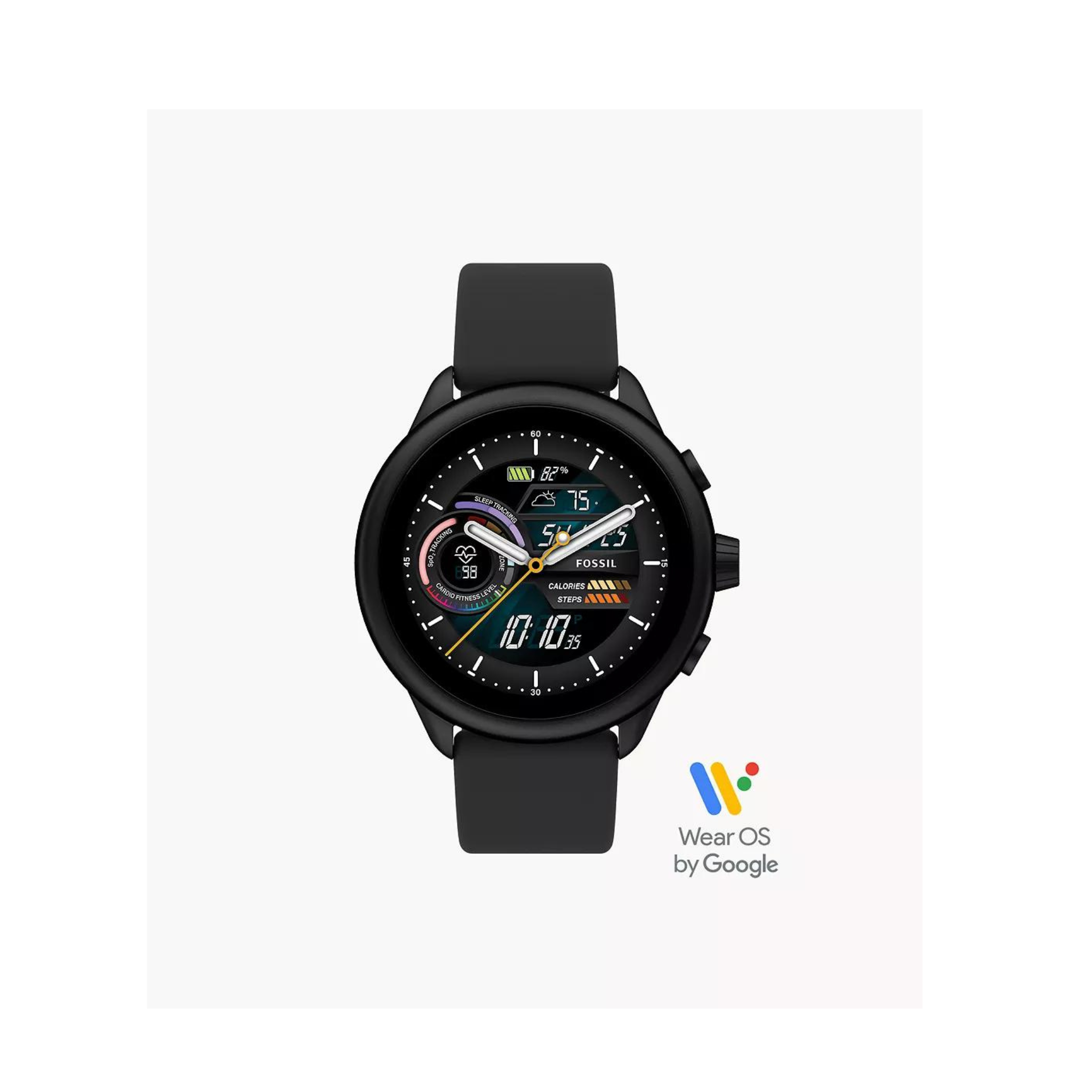 Fossil Men’s Gen 6 44mm Stainless Steel Touchscreen Smart Watch
