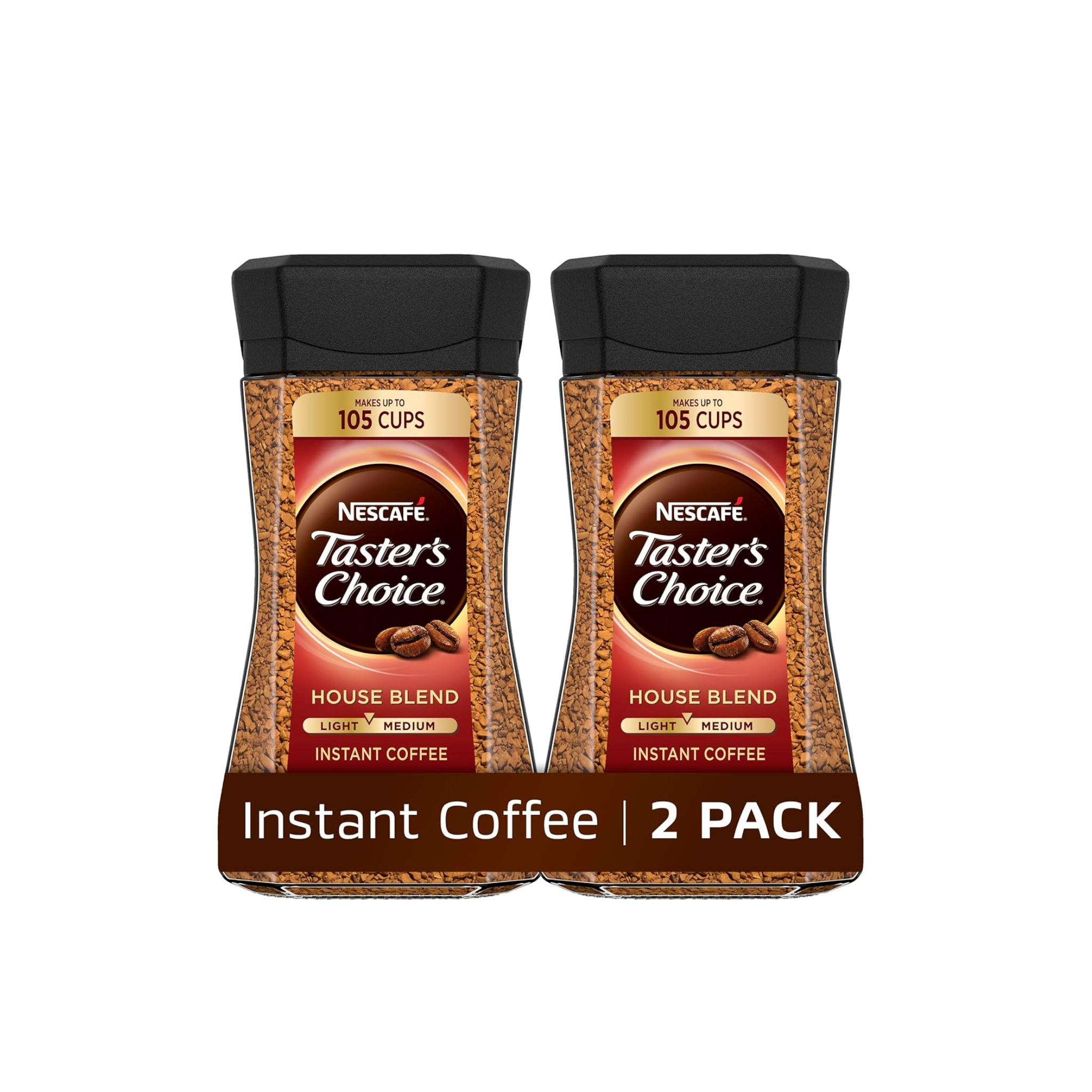 2-Pk NESCAFÉ Taster’s Choice Instant Coffee, House Blend