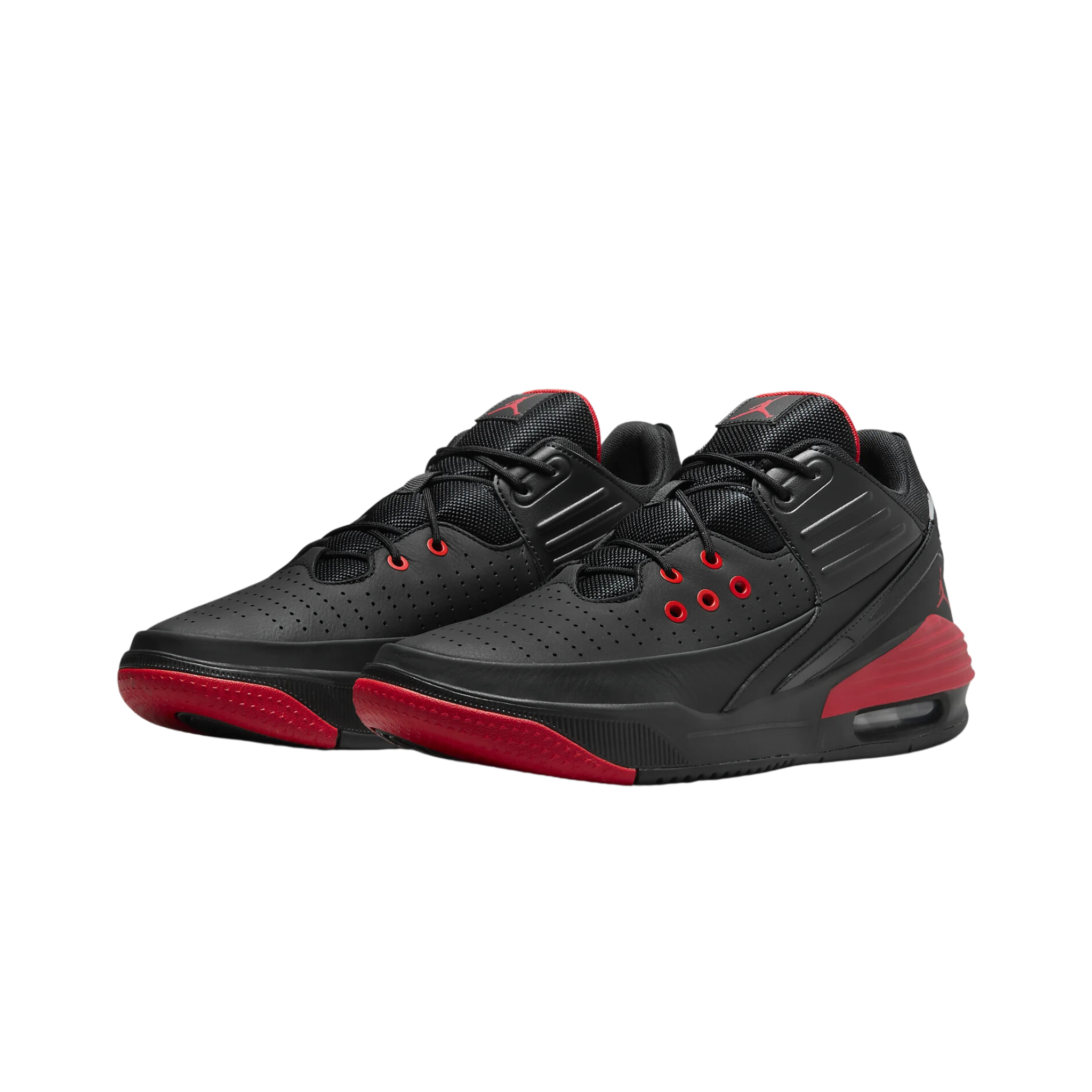 Jordan Max Aura 5 Men's Shoes (Black/Black/University Red)