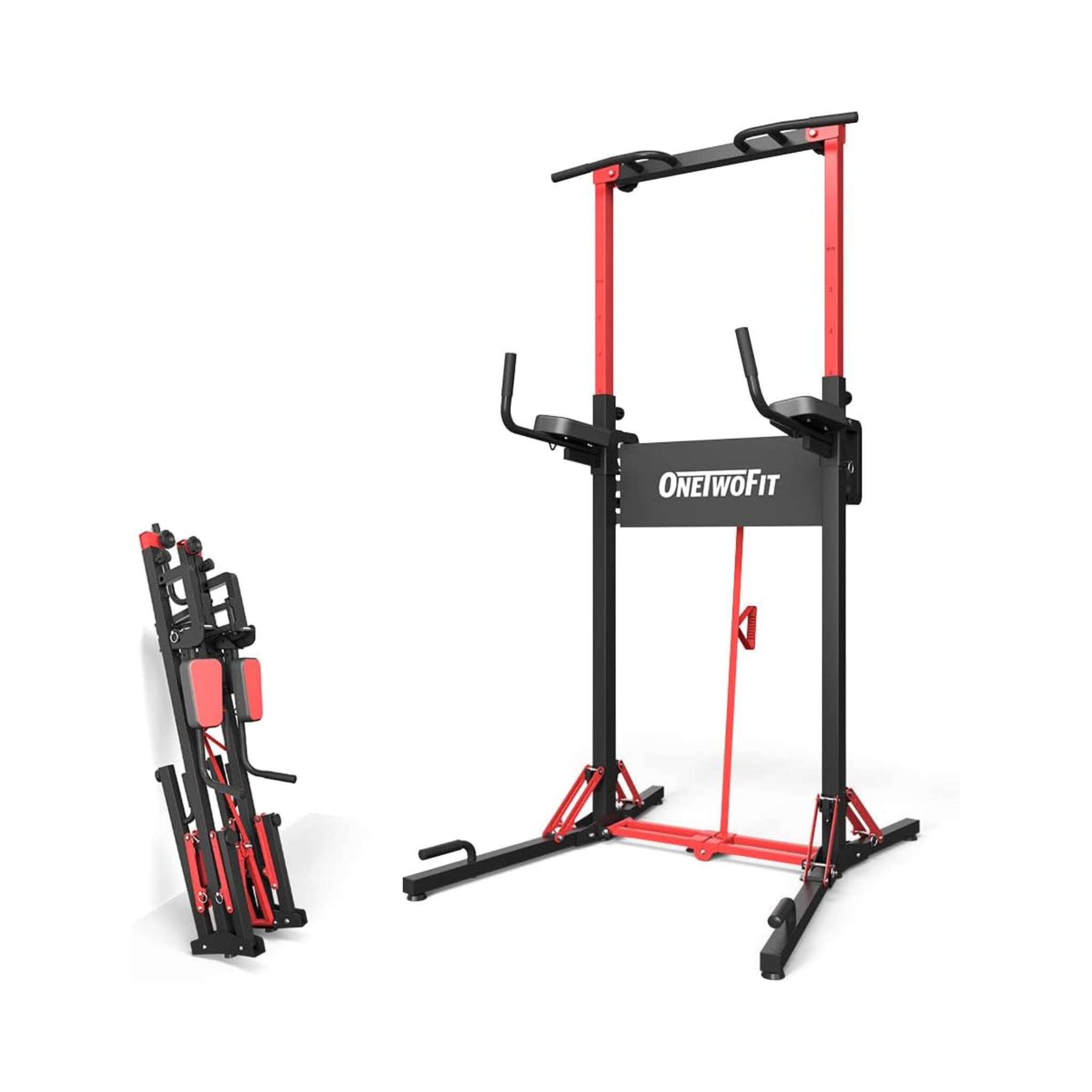 Onetwofit Power Tower Pull Up Bar Station