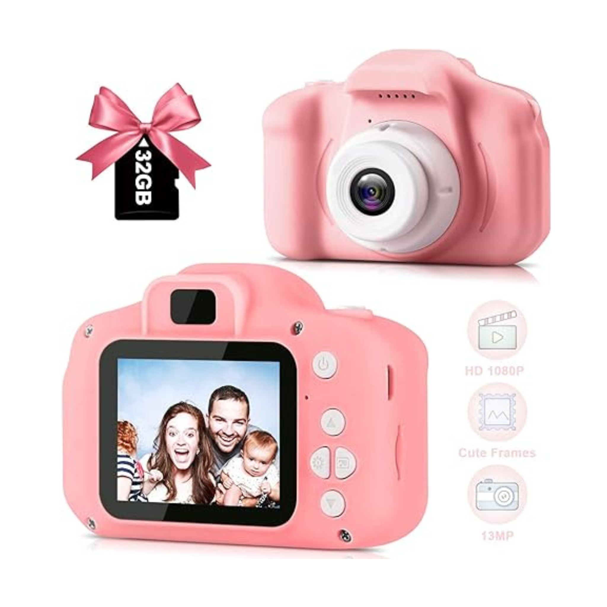 1080P Kids Camera with 32GB SD Card