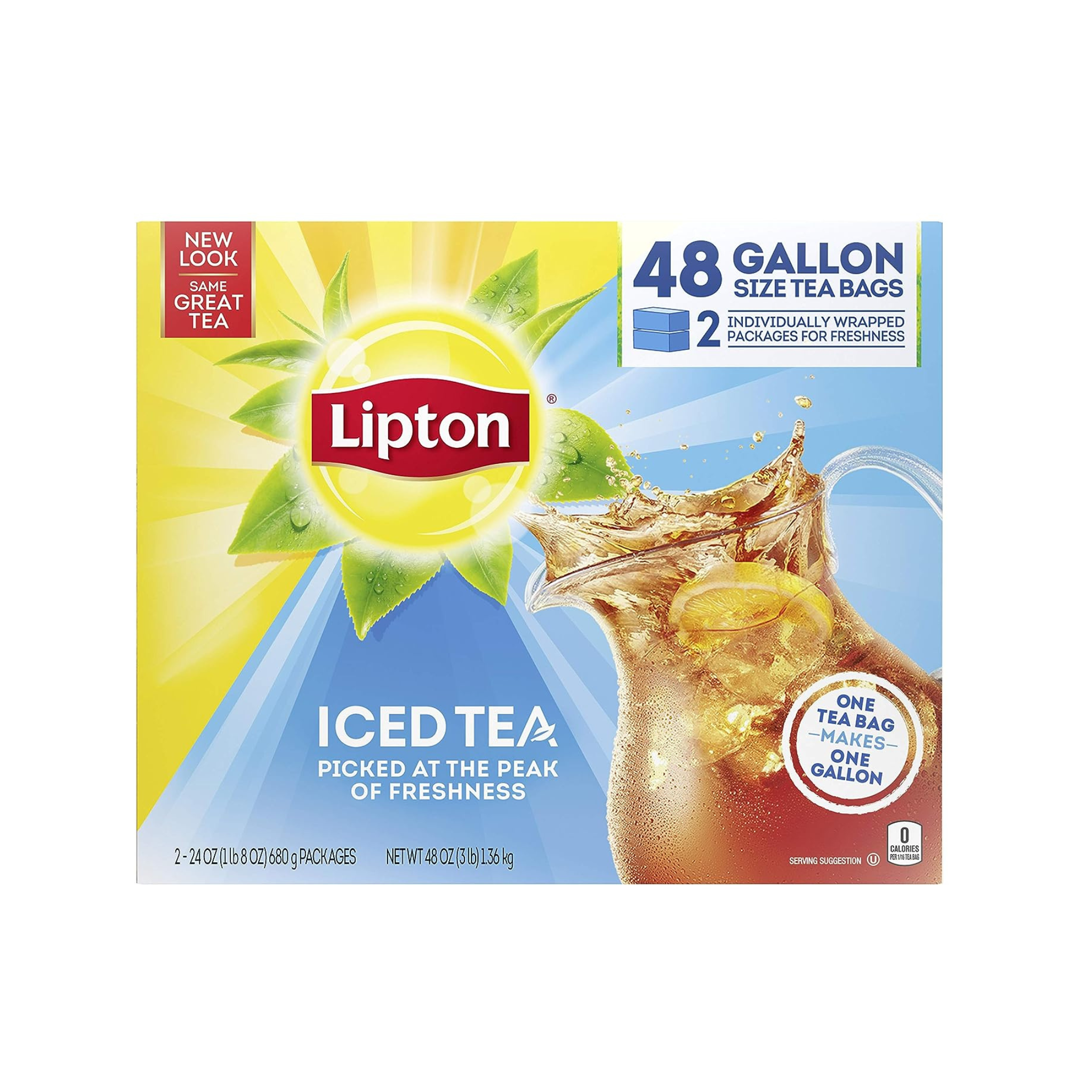 48-Ct Lipton Gallon-Sized Iced Tea Bags