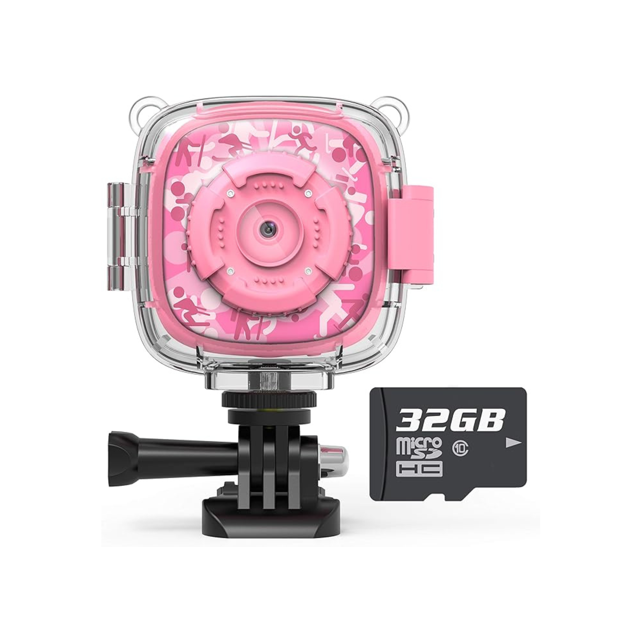 1080P Kids Action Waterproof Camera with 32GB SD Card