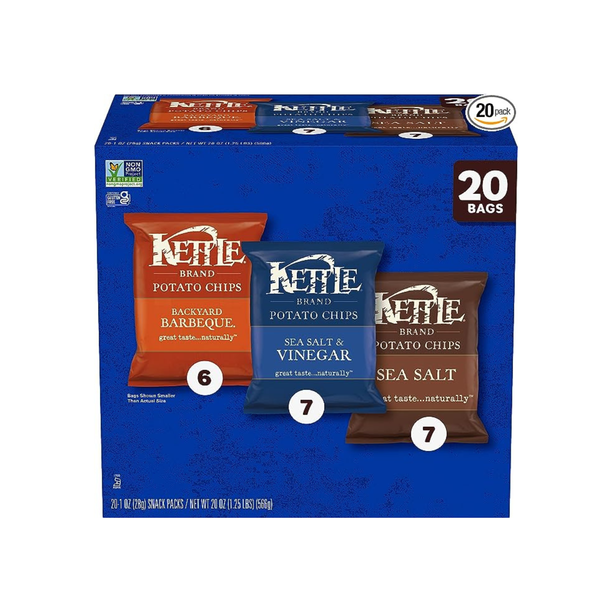 20-Pack of Kettle Brand Potato Chips Variety Pack