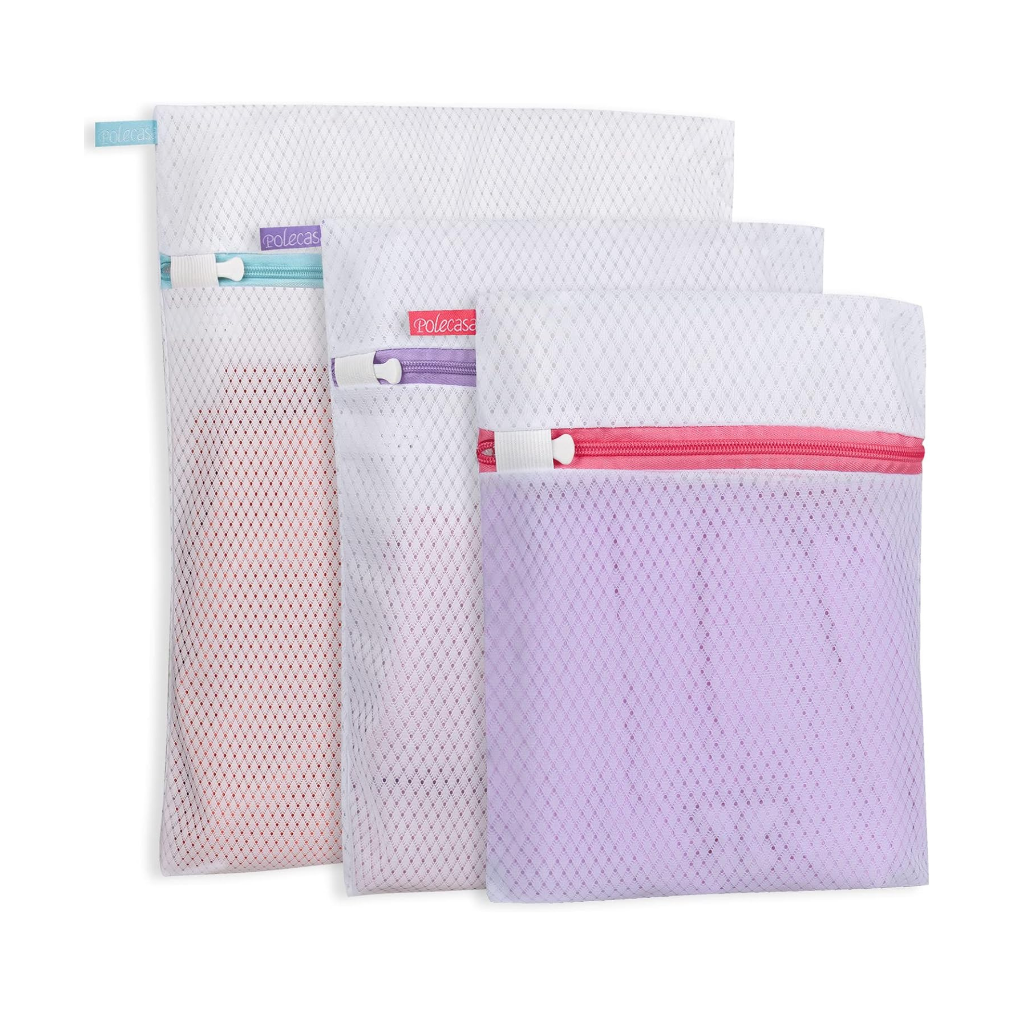 3-Pack Polecasa Durable 125g Diamond Mesh Laundry Bags