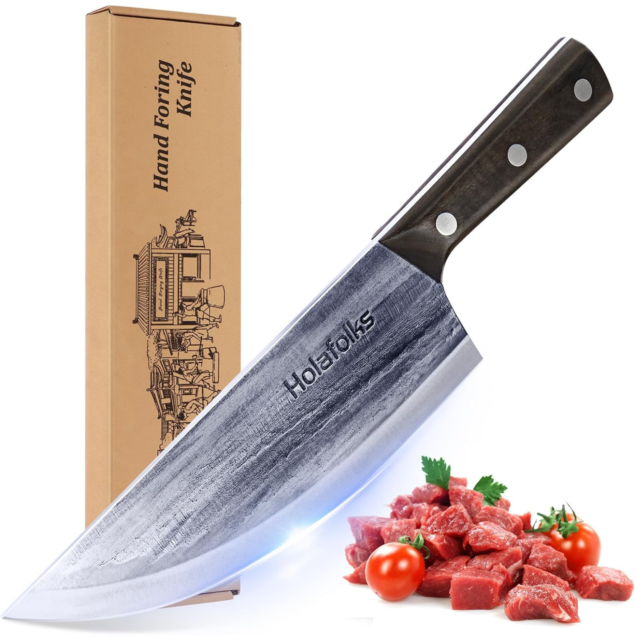 HolaFolks Anti-Rust Oil Coating Kitchen Cooking Knife