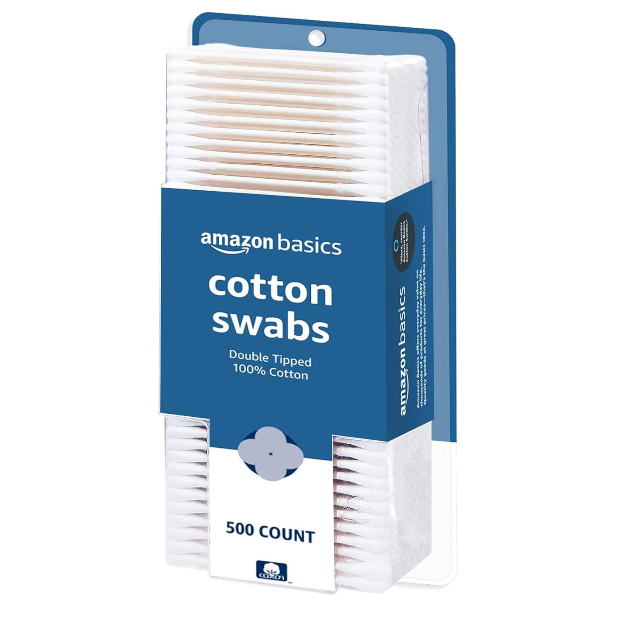 500-Count Amazon Basics Cotton Swabs