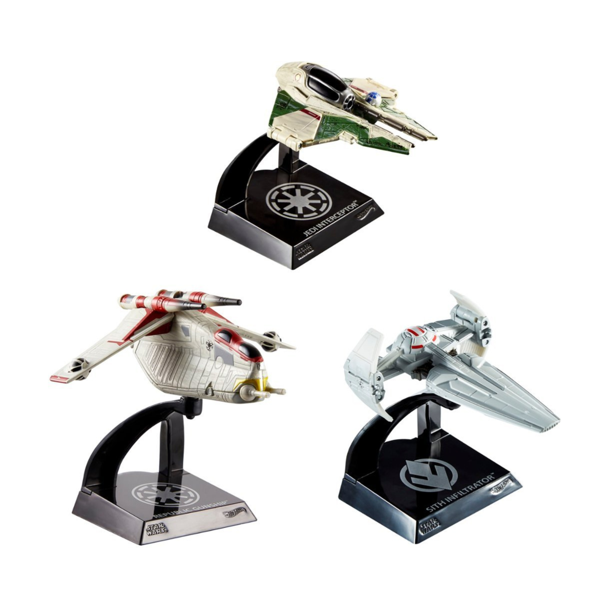 3-Pack Hot Wheels Star Wars Starships Select Collection